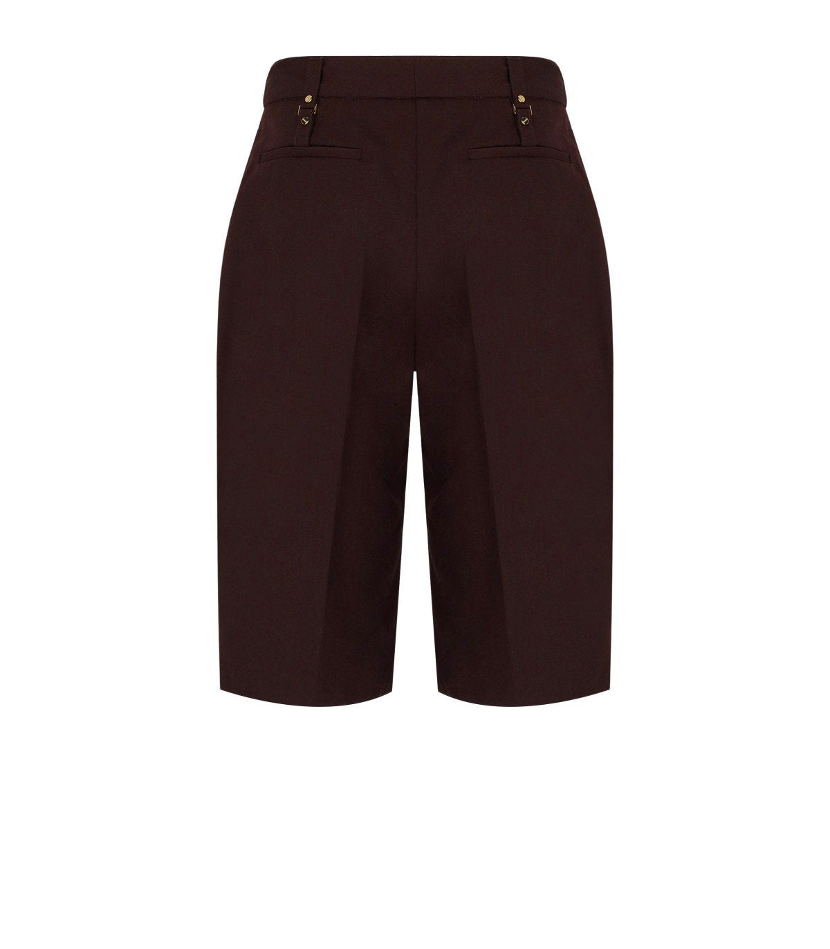 ELISABETTA FRANCHI BROWN BERMUDA SHORTS