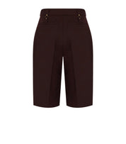 ELISABETTA FRANCHI BROWN BERMUDA SHORTS