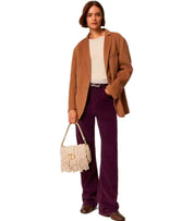 TWINSET CORDUROY PURPLE PANTS