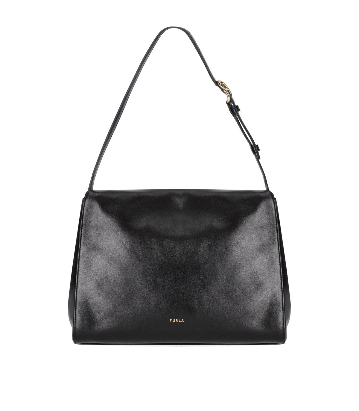 FURLA DOMUS M BLACK SHOULDER BAG