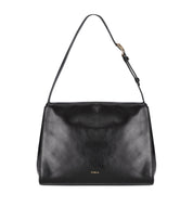 FURLA DOMUS M BLACK SHOULDER BAG