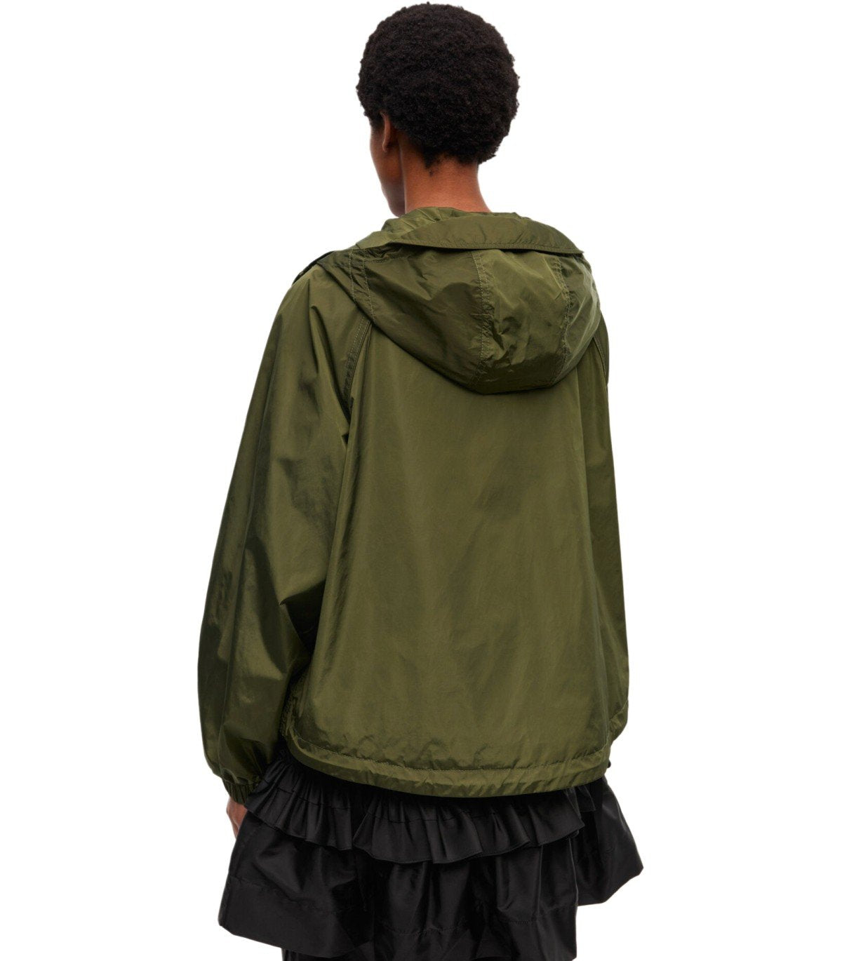 GANNI GREEN HOODED JACKET