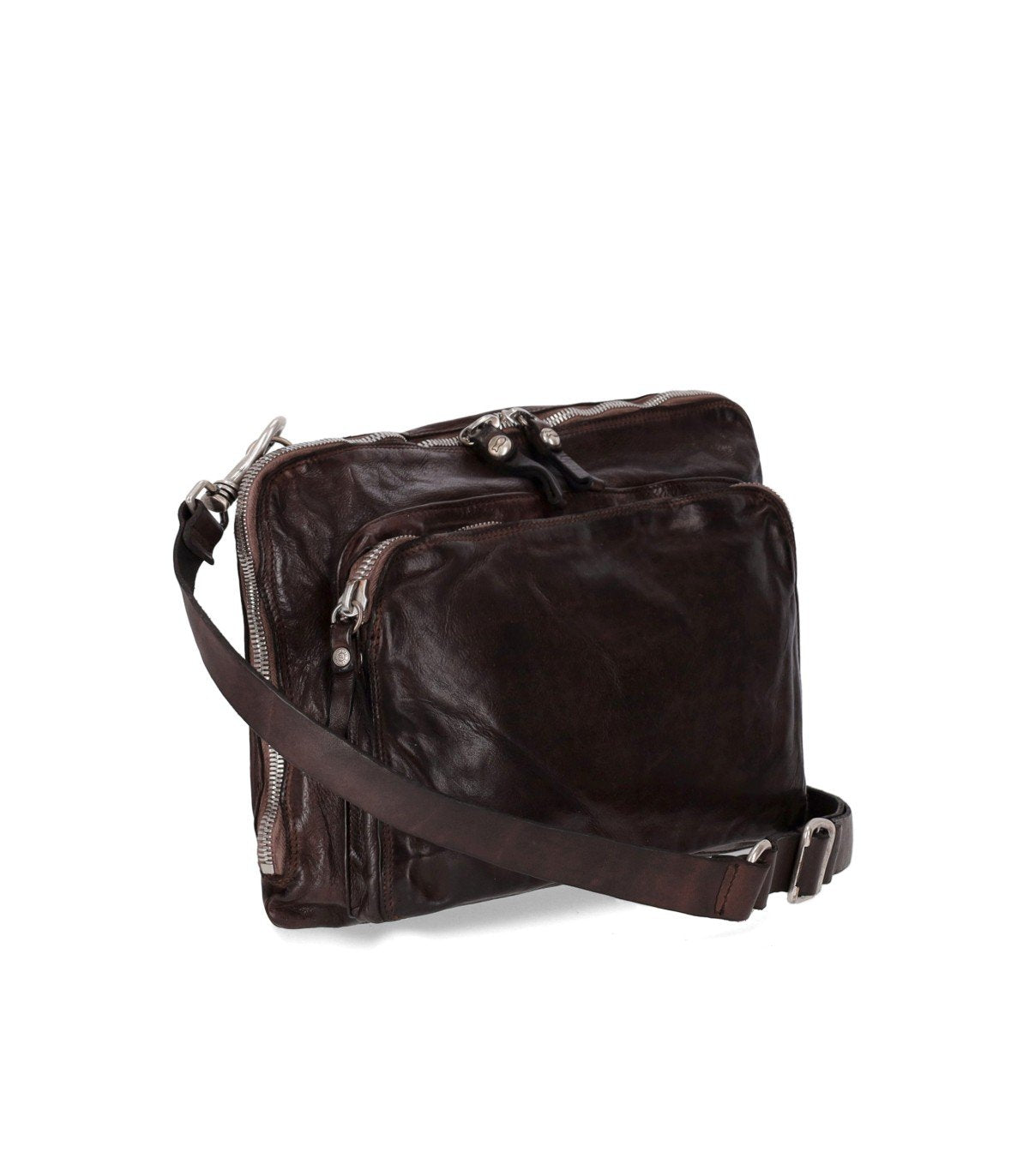 CAMPOMAGGI ARENITE DARK BROWN CROSSBODY BAG