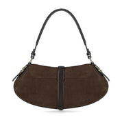 GANNI KAT CHICORY COFFEE BAGUETTE-TASCHE