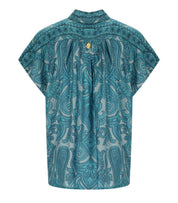 PAHIESA FORMENTERA LIGHT BLUE PATTERNED SHIRT