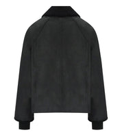 BARBOUR BEADNELL WAX BLACK CROPPED JACKET