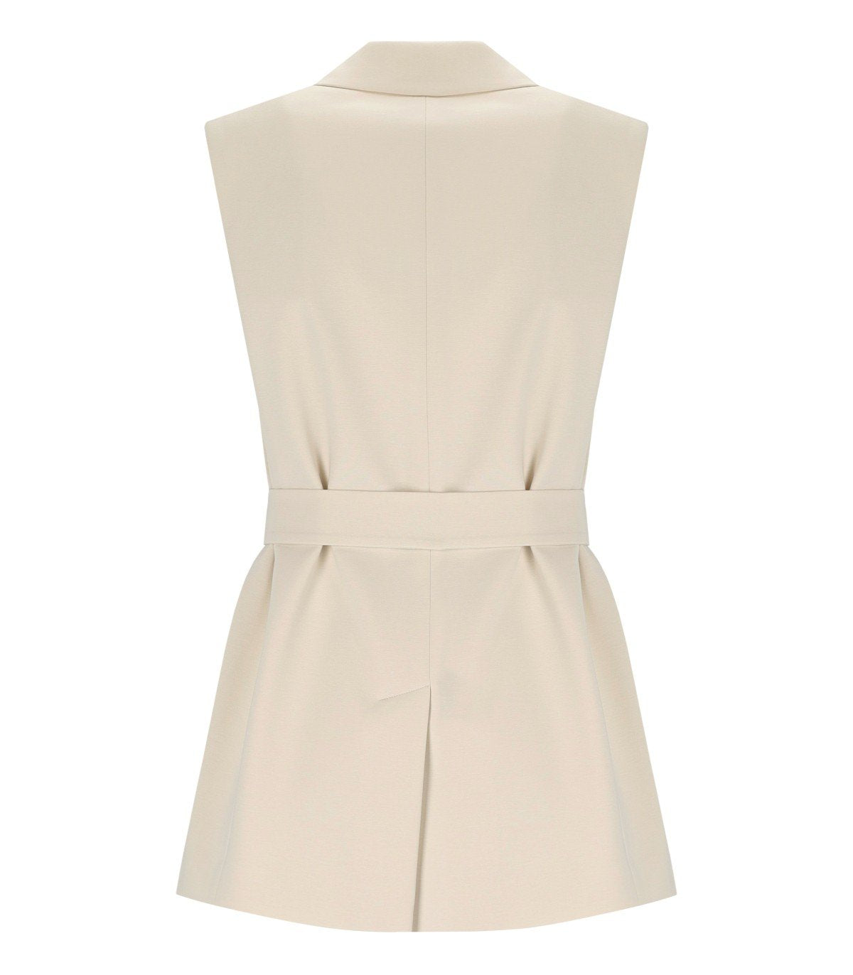 CHALECO CON CINTURÓN FIORE MARFIL MAX MARA WEEKEND