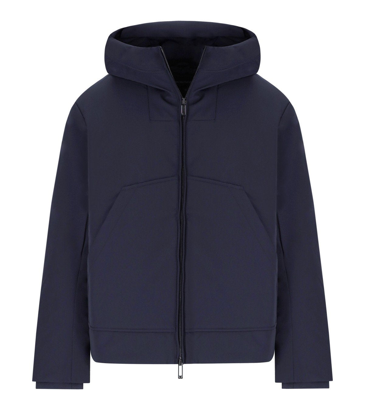 ABRIGO ACOLCHADO CON CAPUCHA AZUL MARINO EMPORIO ARMANI