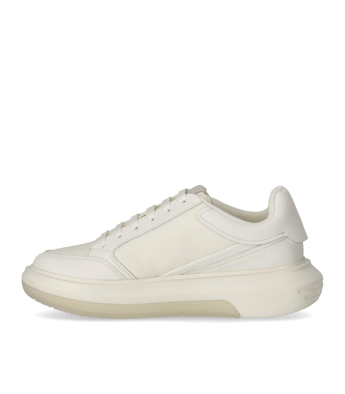EMPORIO ARMANI SAFFIANO WHITE SNEAKER