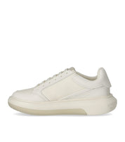 EMPORIO ARMANI SAFFIANO WHITE SNEAKER