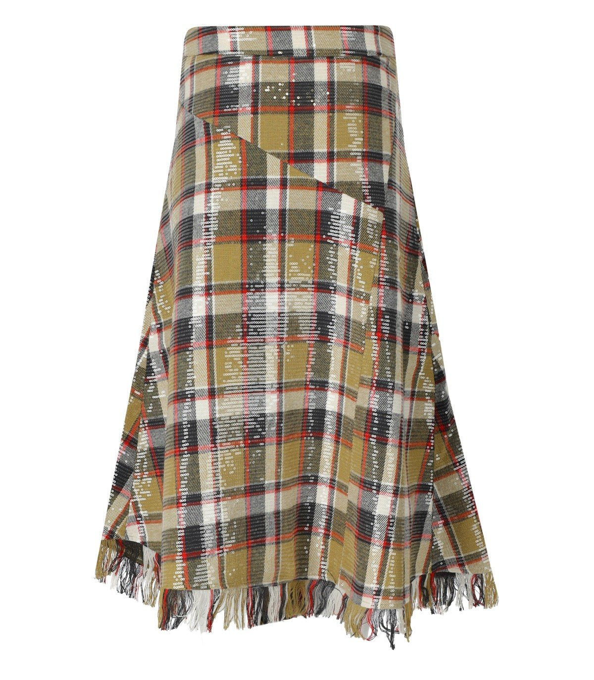 GONNA MIDI IPLAID BEIGE ESSENTIEL ANTWERP