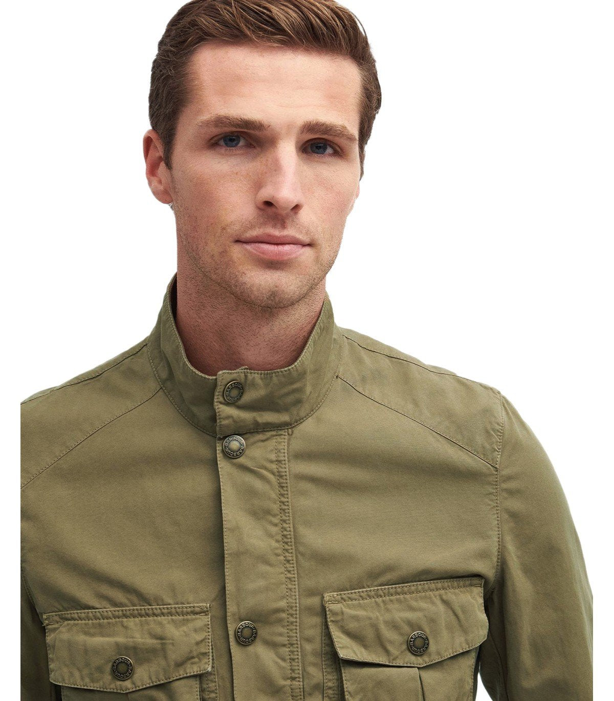 BARBOUR CORBRIDGE CASUAL BLEACHED OLIVE JACKET