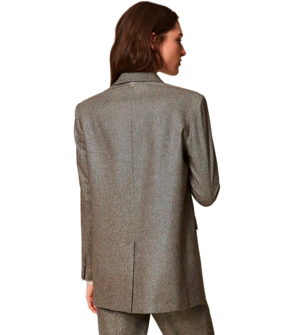 TWINSET BEIGE SINGLE-BREASTED BLAZER