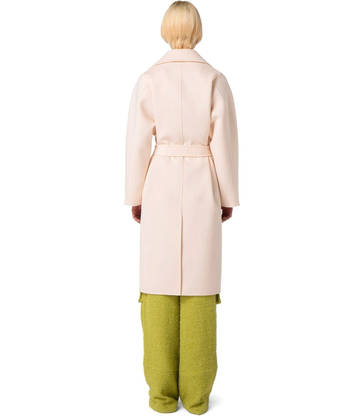 ELISABETTA FRANCHI BUTTER BELTED COAT