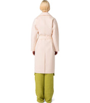 ELISABETTA FRANCHI BUTTER BELTED COAT