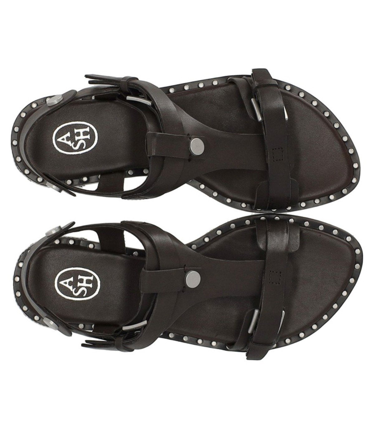 ASH PIPER DUNKELBRAUNE FLACHE SANDALE