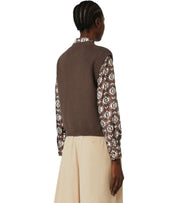 MAX MARA WEEKEND CAPRARA BROWN KNITTED VEST