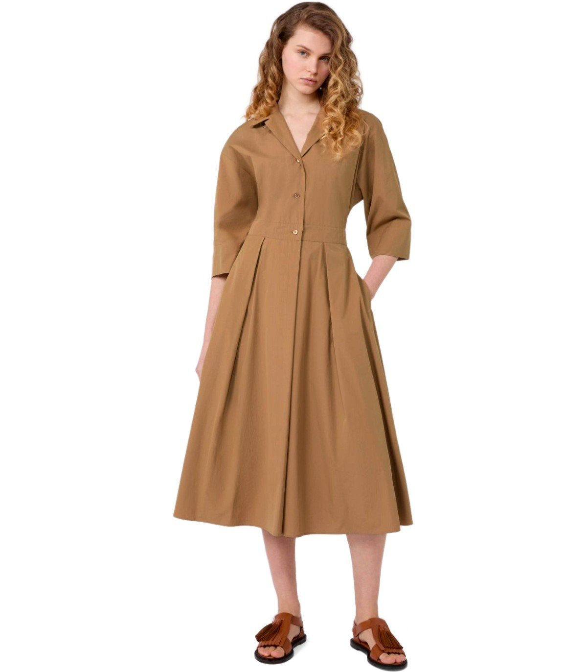 MAX MARA WEEKEND PADANA BEIGE DRESS