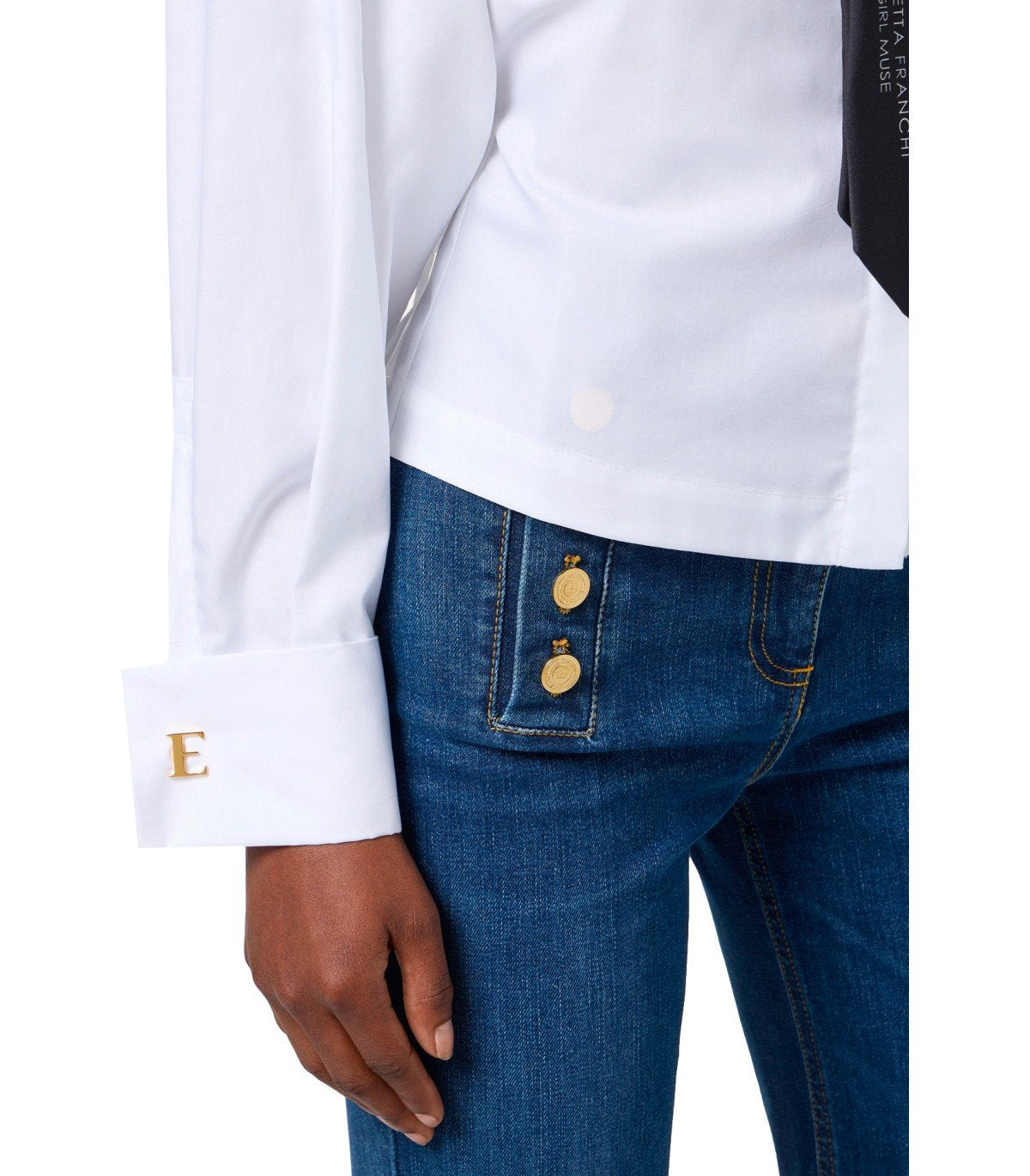 CAMISA BLANCA CON CORBATA ELISABETTA FRANCHI