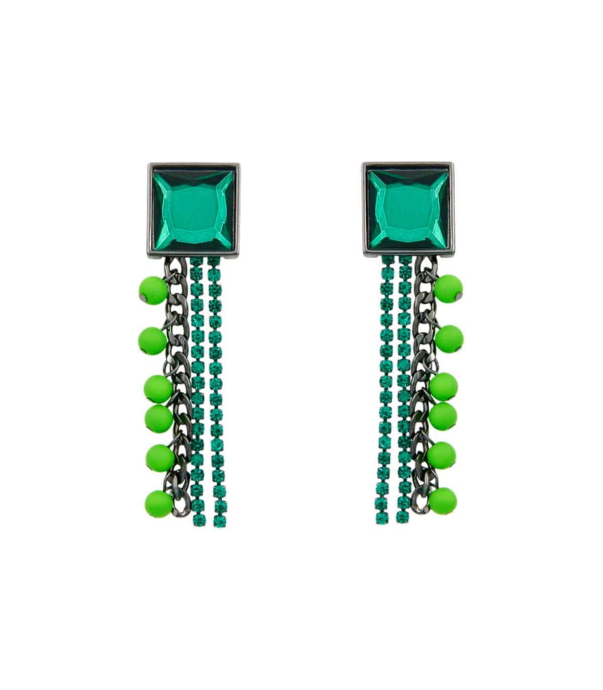 ESSENTIEL ANTWERP JEARRY GREEN EARRINGS