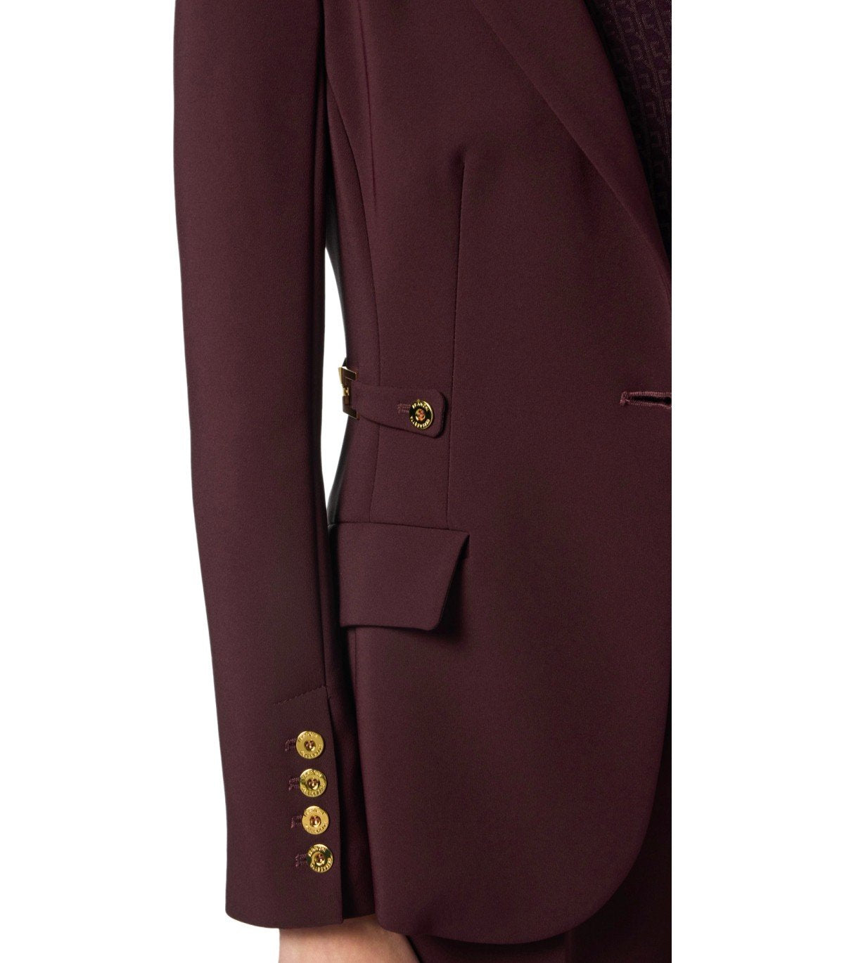 CHAQUETA DE BOTONADURA SENCILLA MERLOT ELISABETTA FRANCHI