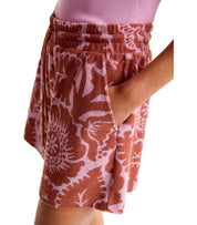 ESSENTIEL ANTWERP JORTON BROWN AND PINK SHORTS