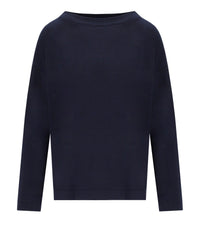 MAX MARA WEEKEND LEPRE BLAUER PULLOVER - L