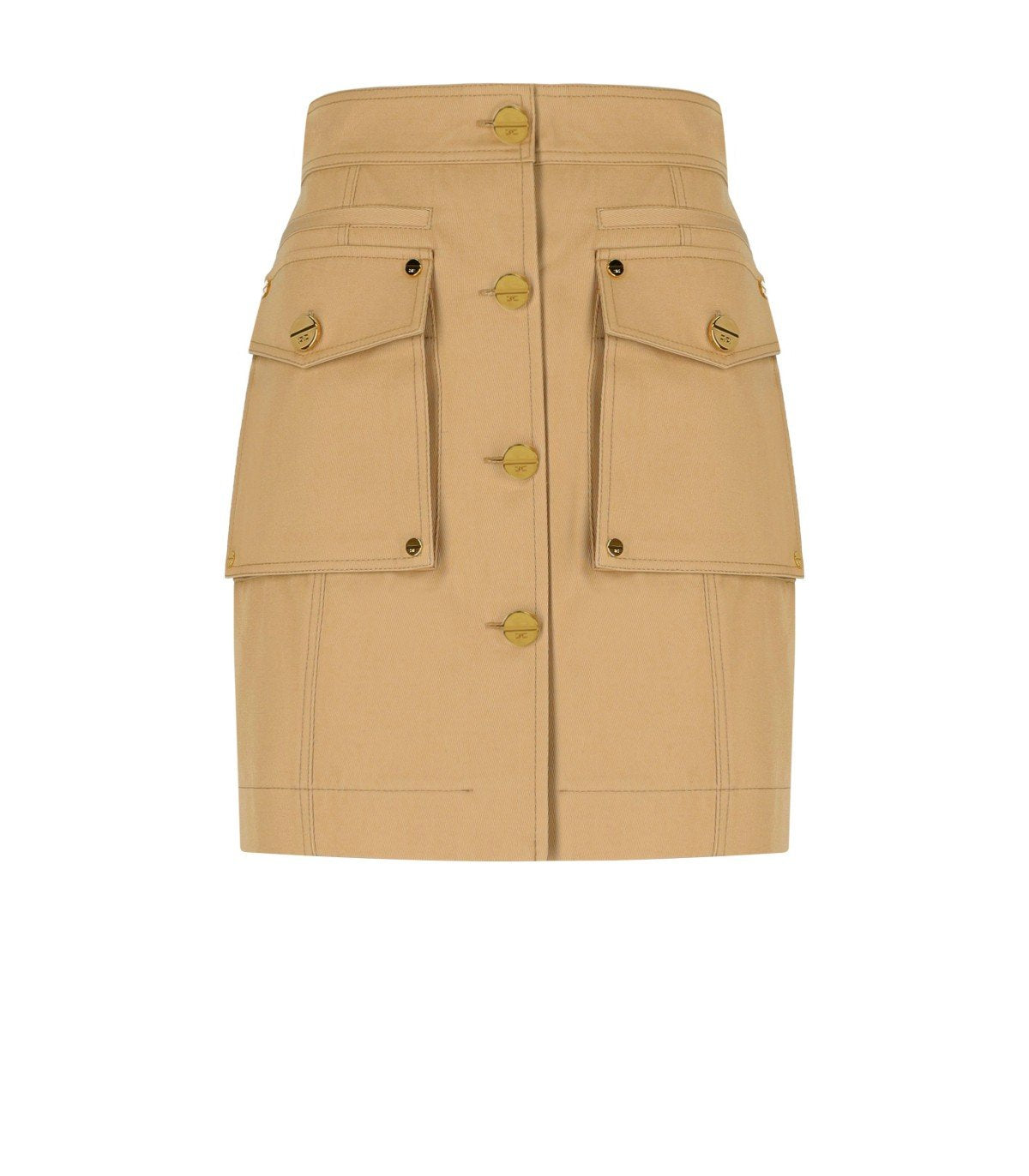 GONNA MINI CON TASCHE CAMMELLO ELISABETTA FRANCHI