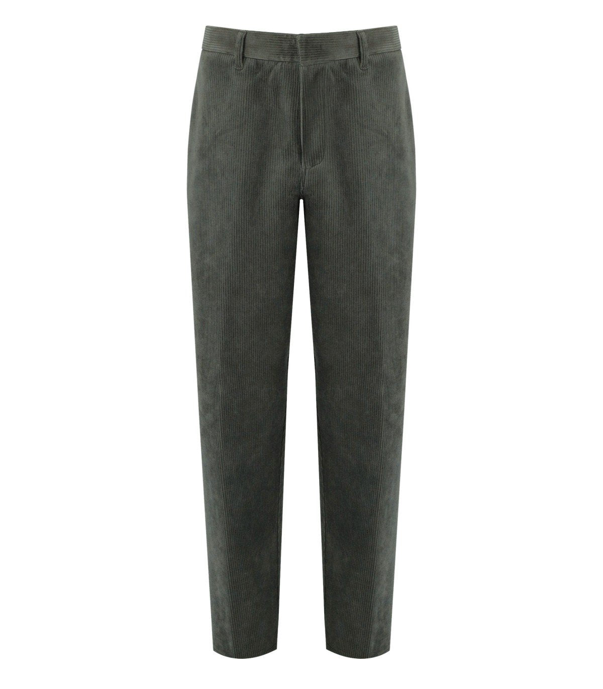 EMPORIO ARMANI GREEN RIBBED PANTS