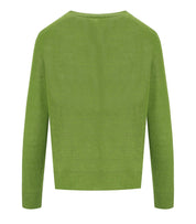 MAX MARA WEEKEND ATZECO GREEN CREWNECK SWEATER