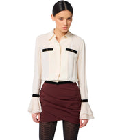 CAMISA CROP MILK ELISABETTA FRANCHI
