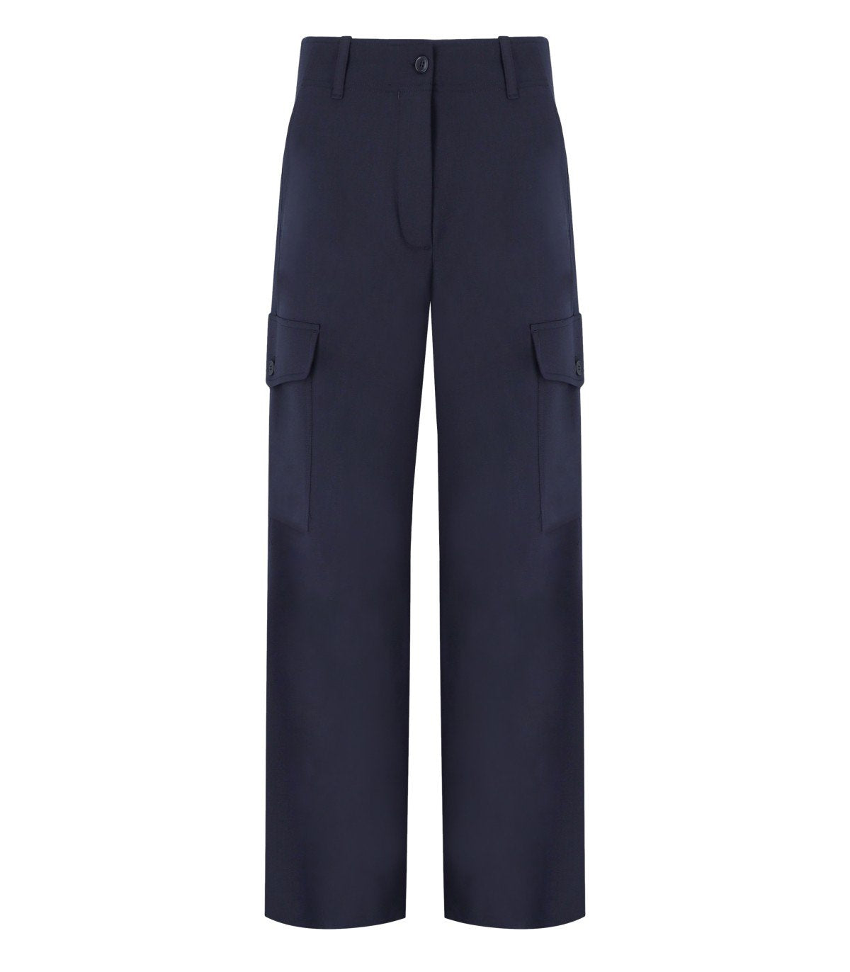 MAX MARA WEEKEND HIDALGO BLUE CARGO PANTS