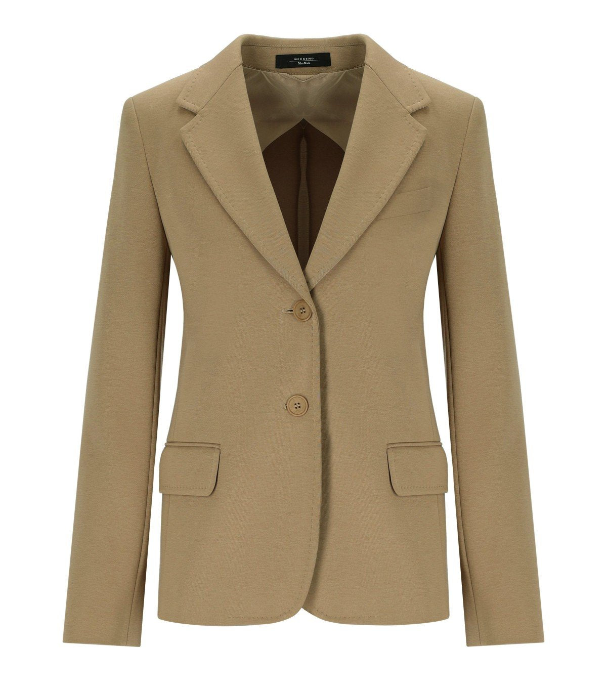 MAX MARA WEEKEND GINNASTA BEIGE SINGLE-BREASTED BLAZER