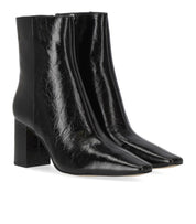 MICHAEL KORS ELISE BLACK HEELED ANKLE BOOT