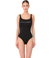 MAX MARA BEACHWEAR CARISMA B-KORBCHEN SCHWARZER BADEANZUG