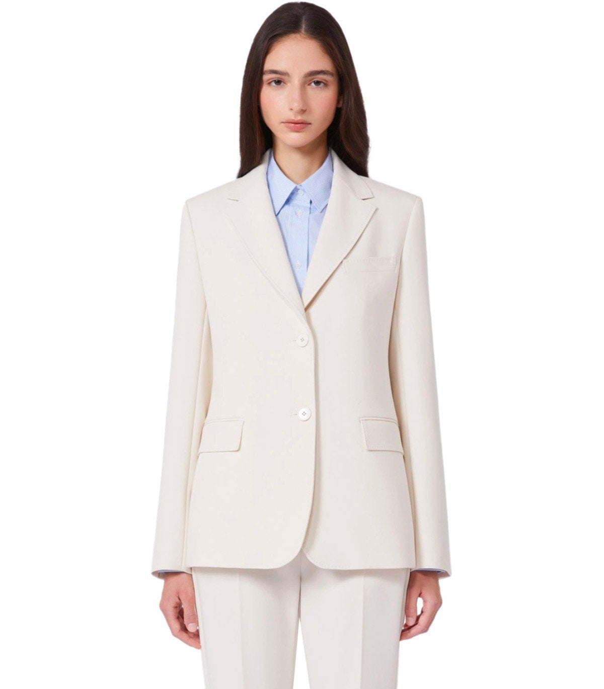 MAX MARA WEEKEND UVA ELFENBEIN EINREIHIGER BLAZER
