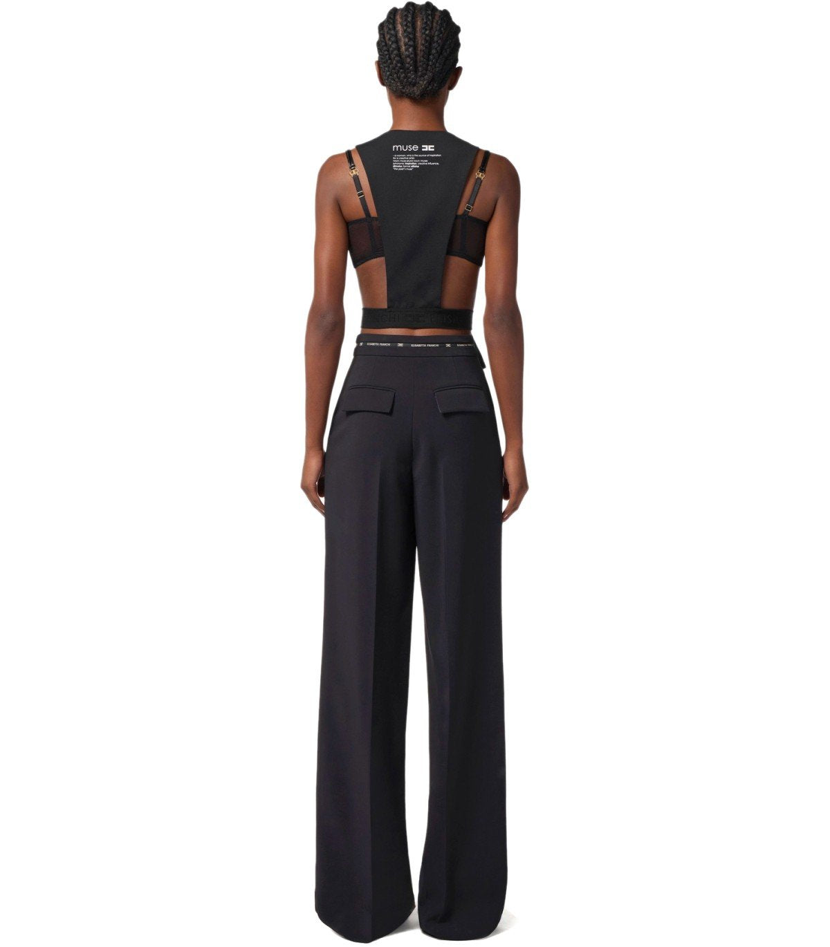 ELISABETTA FRANCHI BLACK VEST