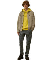 C.P. COMPANY STRETCH SATEEN DARK SHADOW CARGO PANTS