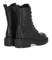 ASH DOVER SCHWARZ LEDER SCHNÜRSTIEFEL
