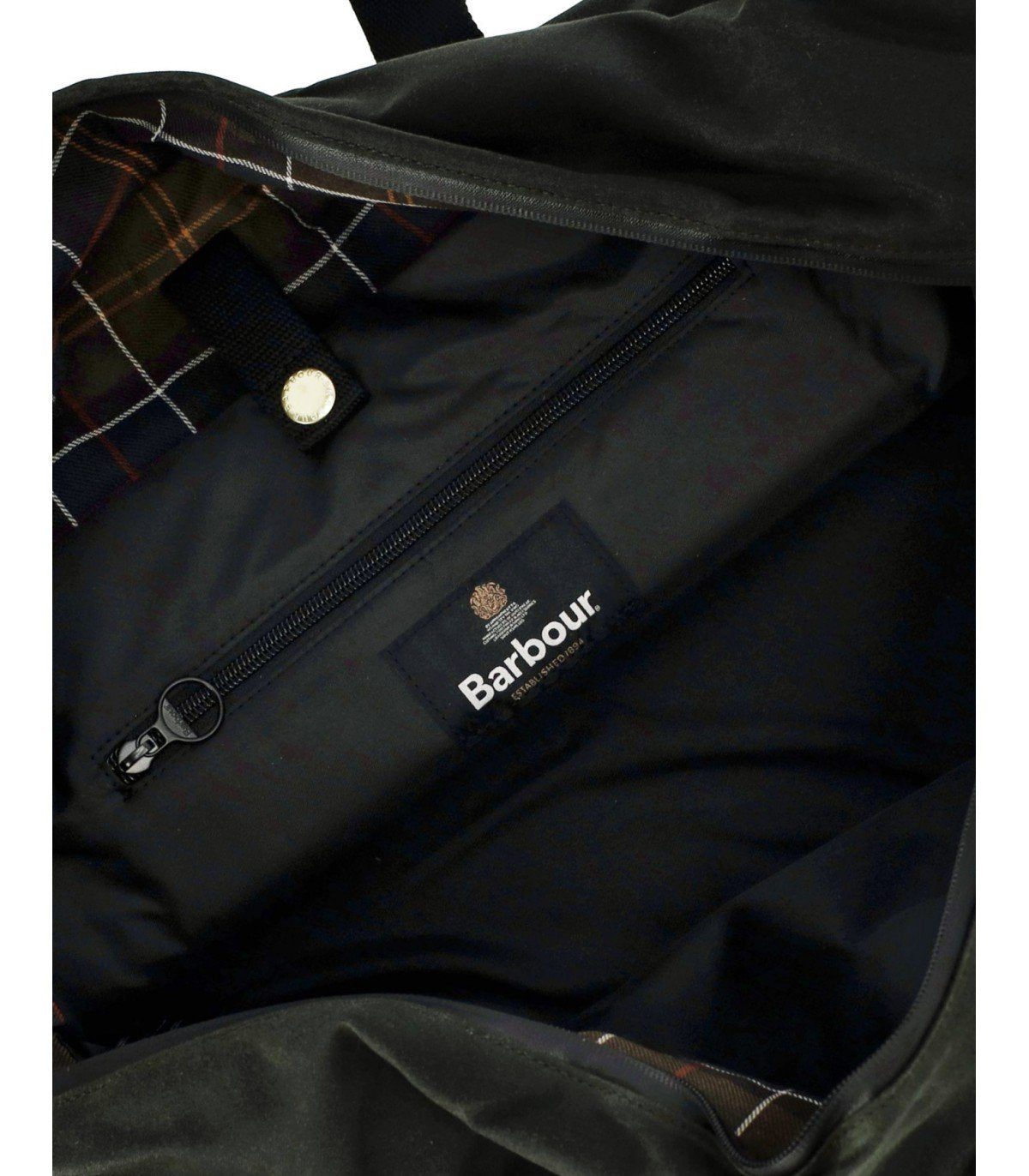BARBOUR FIELD WAX GRÜNE REISETASCHE