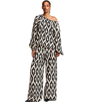 PANTALONE KONTENT BIANCO NERO ESSENTIEL ANTWERP