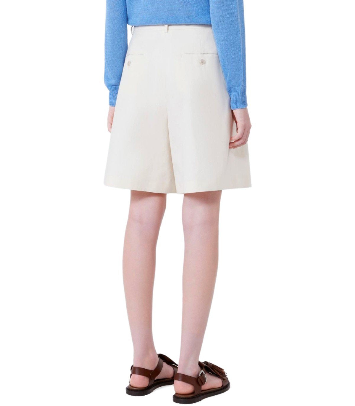 MAX MARA WEEKEND CUBA ECRU' BERMUDA-SHORTS