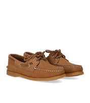 SPERRY PEANUT LEATHER LOAFER