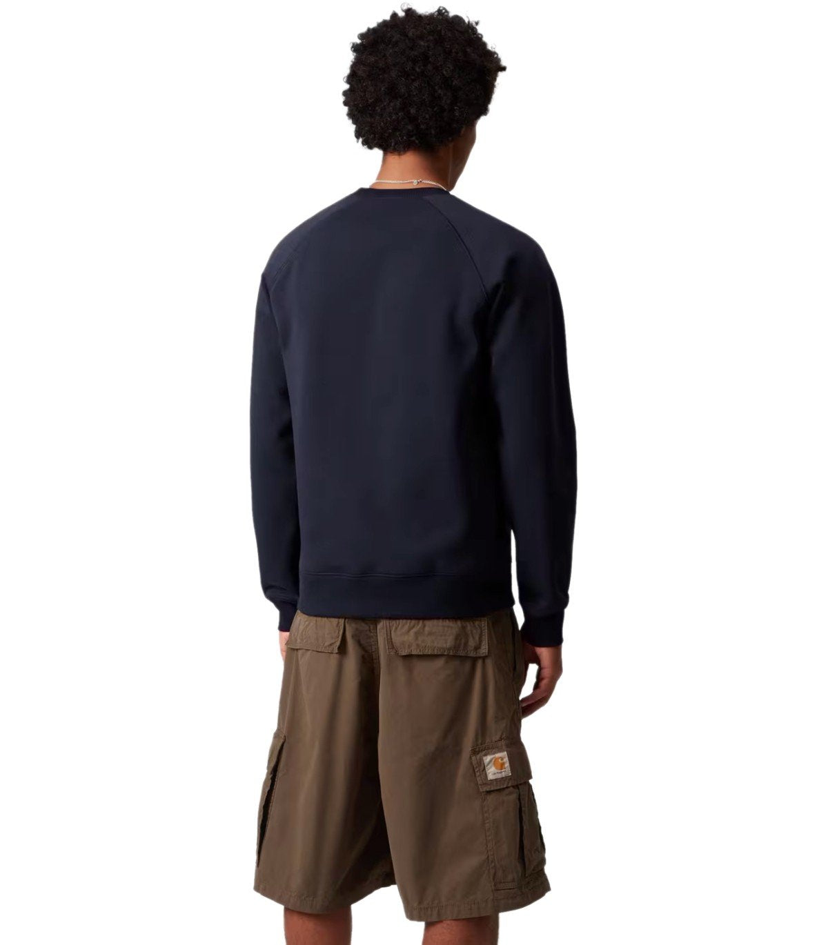CARHARTT WIP CHASE NAVY BLUE SWEATSHIRT