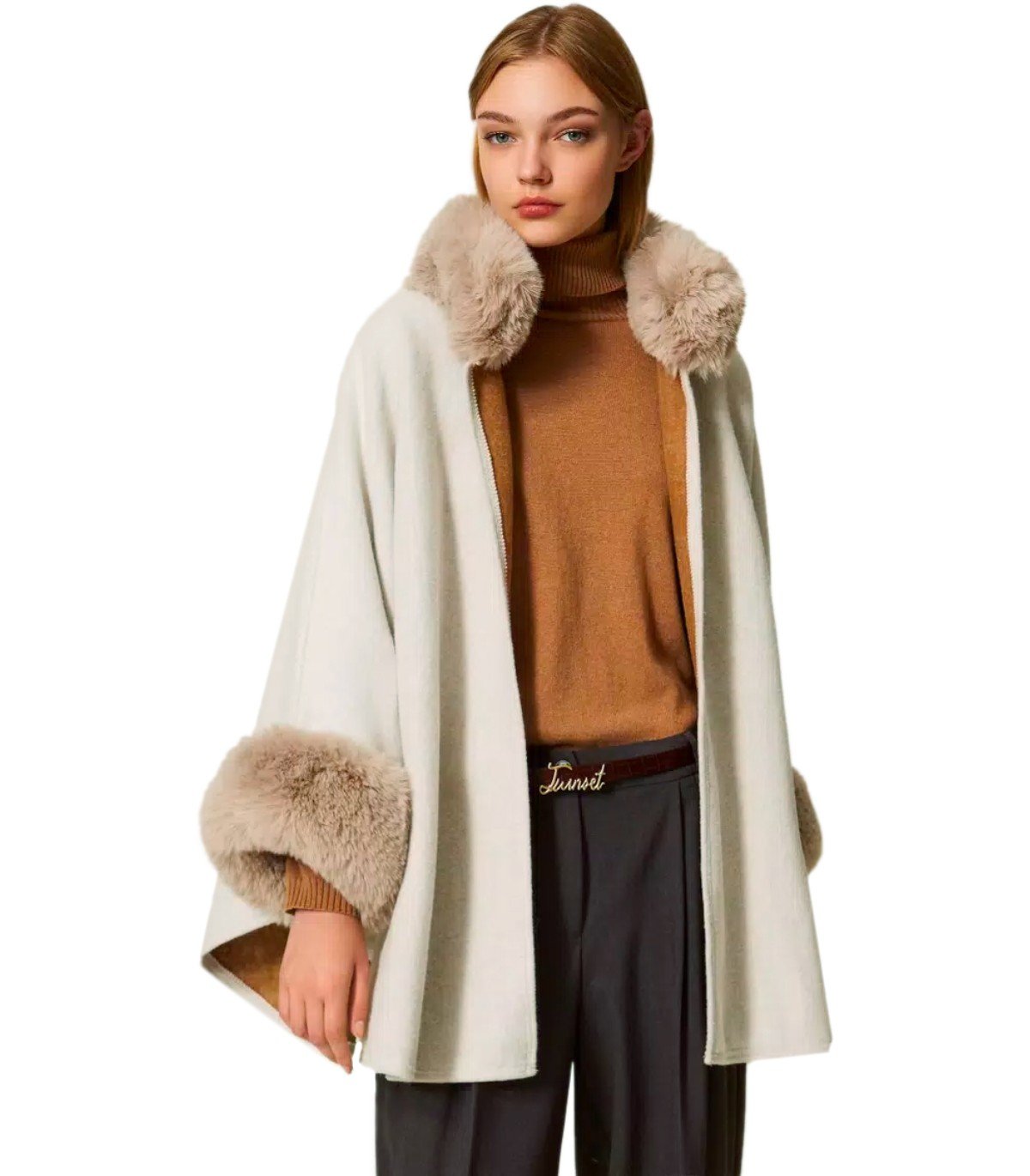 TWINSET BEIGE CAPE