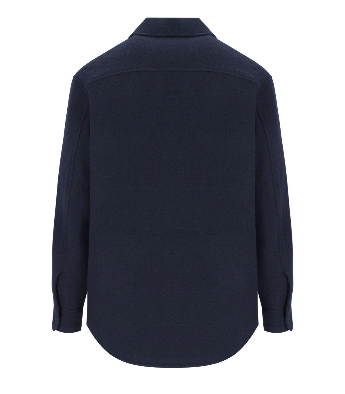 EMPORIO ARMANI MARINEBLAUWE WOLLEN JAS