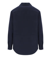 EMPORIO ARMANI MARINEBLAUWE WOLLEN JAS