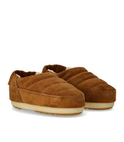 MOON BOOT BAND SUEDE COGNAC SLIPPER