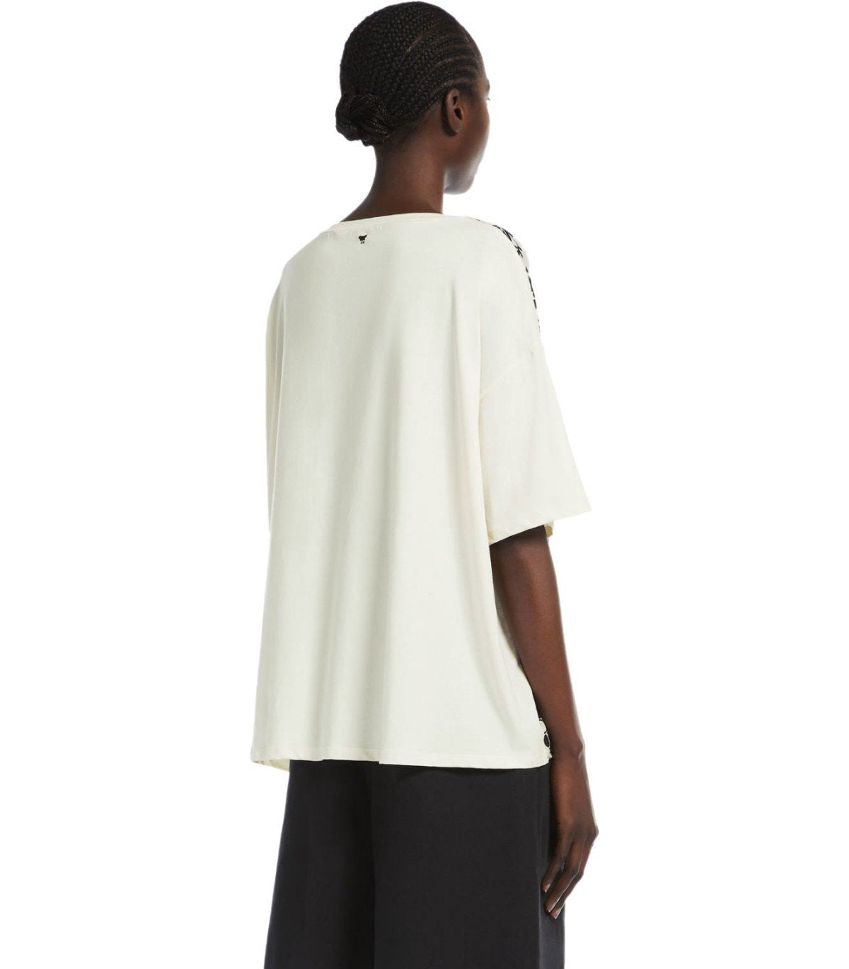 WEEKEND MAX MARA 半袖Tシャツ PAMPAS 005 2515941082 MAX MARA WEEKEND PAMPAS IVORY T-SHIRT – FerrarisBoutique