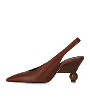 MAX MARA WEEKEND ARITO BROWN SLINGBACK PUMP